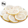 Pure natural organic freeze dried food lemon slices